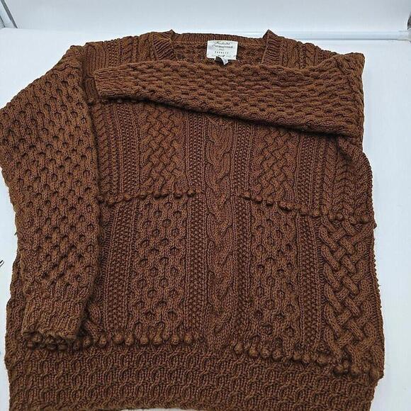 Cie Internationale Express Hand Knitted Chunky XS Colonial Fall Sweater - Picture 10 of 15